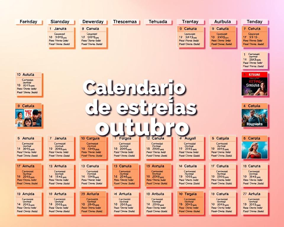 calendário de estreias outubro