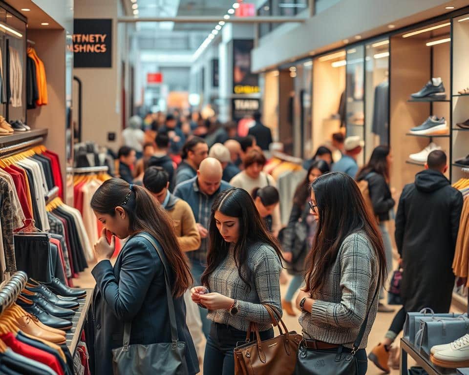 consumidores compra varejo